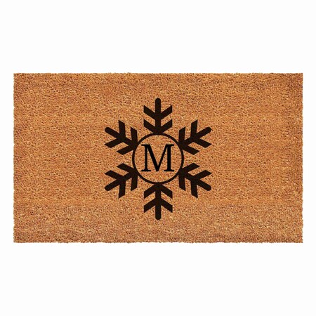 Calloway Mills Monogram Door Mat, Black, Natural, 36 in W x 72 in L 108793672M